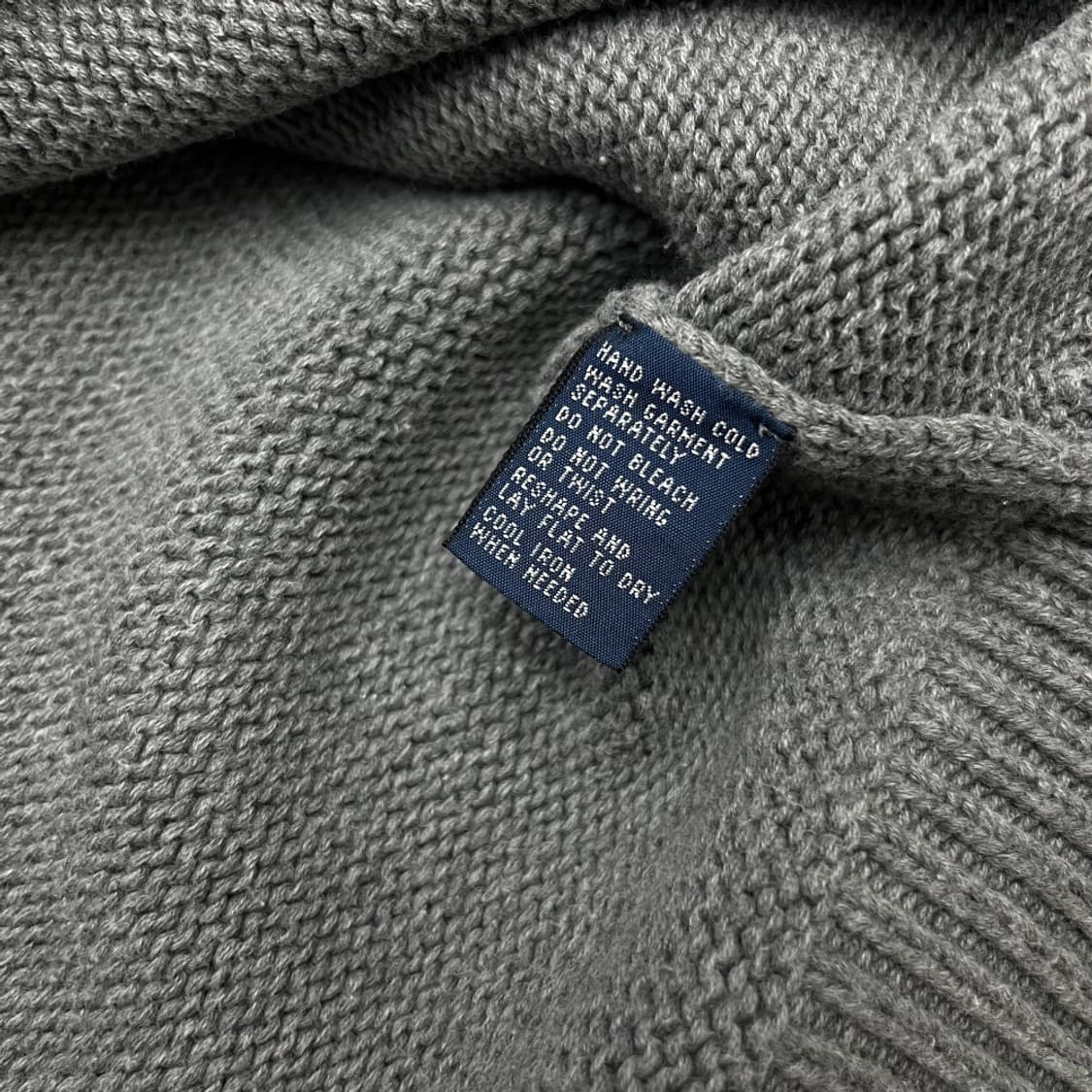 폴로 랄프로렌 네이비포니 딥그레이 브이 니트 M 상품이미지5