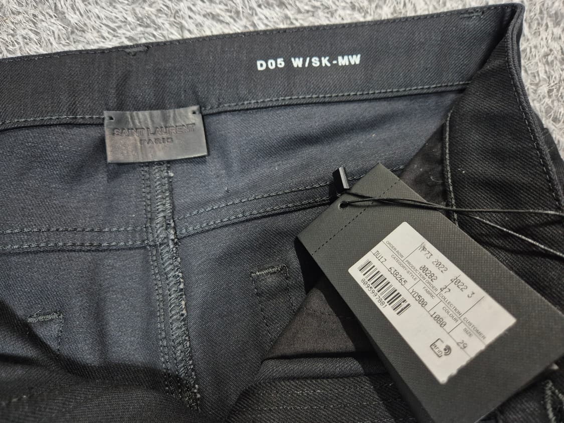 [새상품]SAINT LAURENT 생로랑 여성 블랙 데님 스키니진 29 상품이미지3