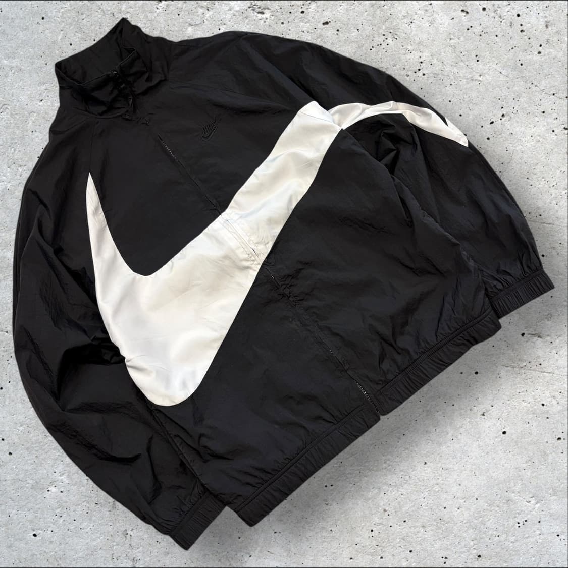 [L] 나이키 빅스우시 우븐 자켓 블랙/화이트 C21 상품이미지1