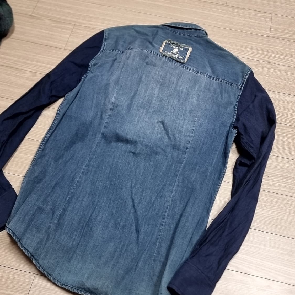 마스터마인드 제펜 데님 배색 셔츠 남방 긴팔(95) 상품이미지3