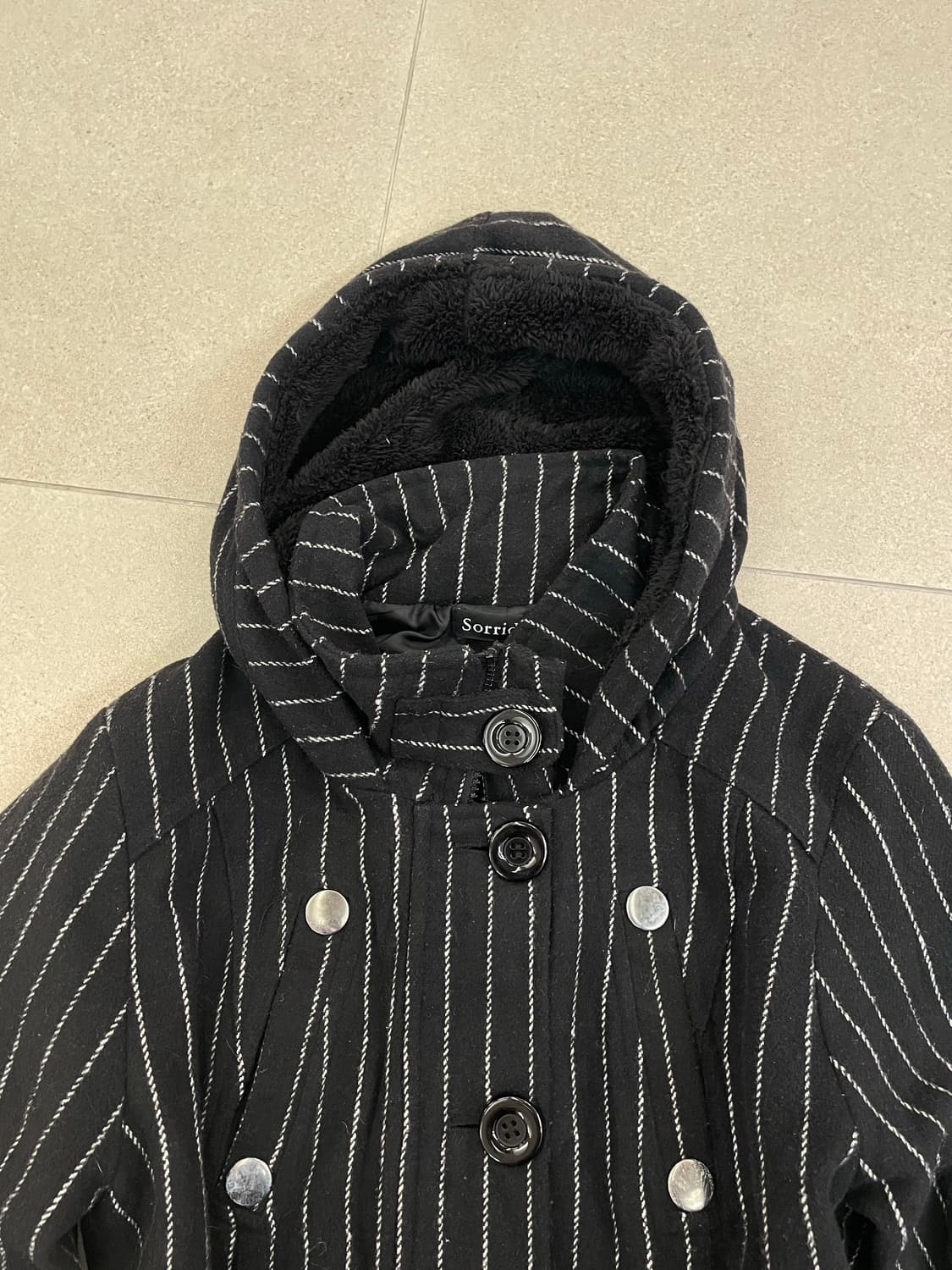 스트라이프 집업 후드자켓 상품이미지3