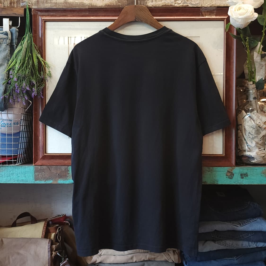 00s 리바이스 빈티지 티셔츠 프린팅 티셔츠 블랙 브로큰 배트윙 L 상품이미지3