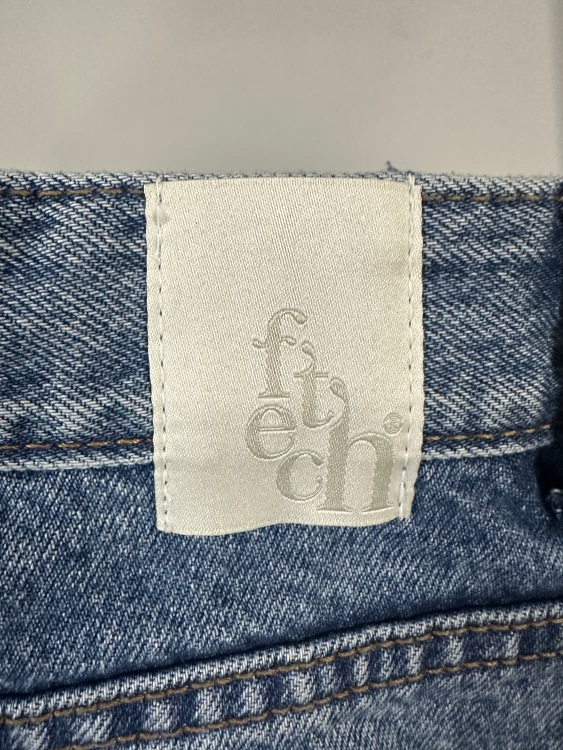 페치 데미지 스트레이트 데님 팬츠 상품이미지4