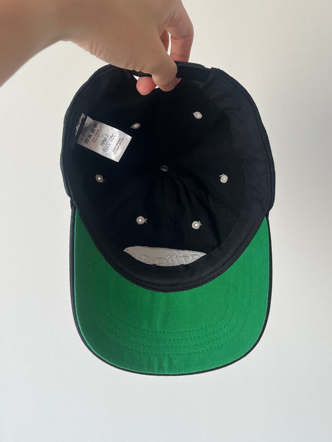 stussy 스투시 핏스탑 로우 프로 캡 본 블랙  상품이미지3