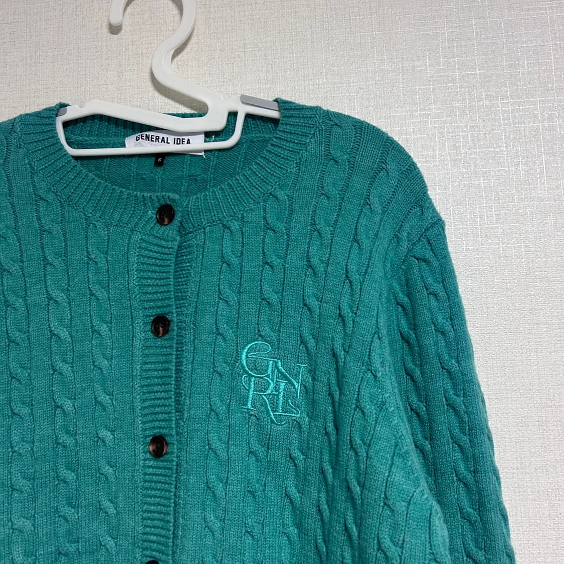 제너럴 아이디어 우먼 걸 케이블 가디건 민트 S  상품이미지7