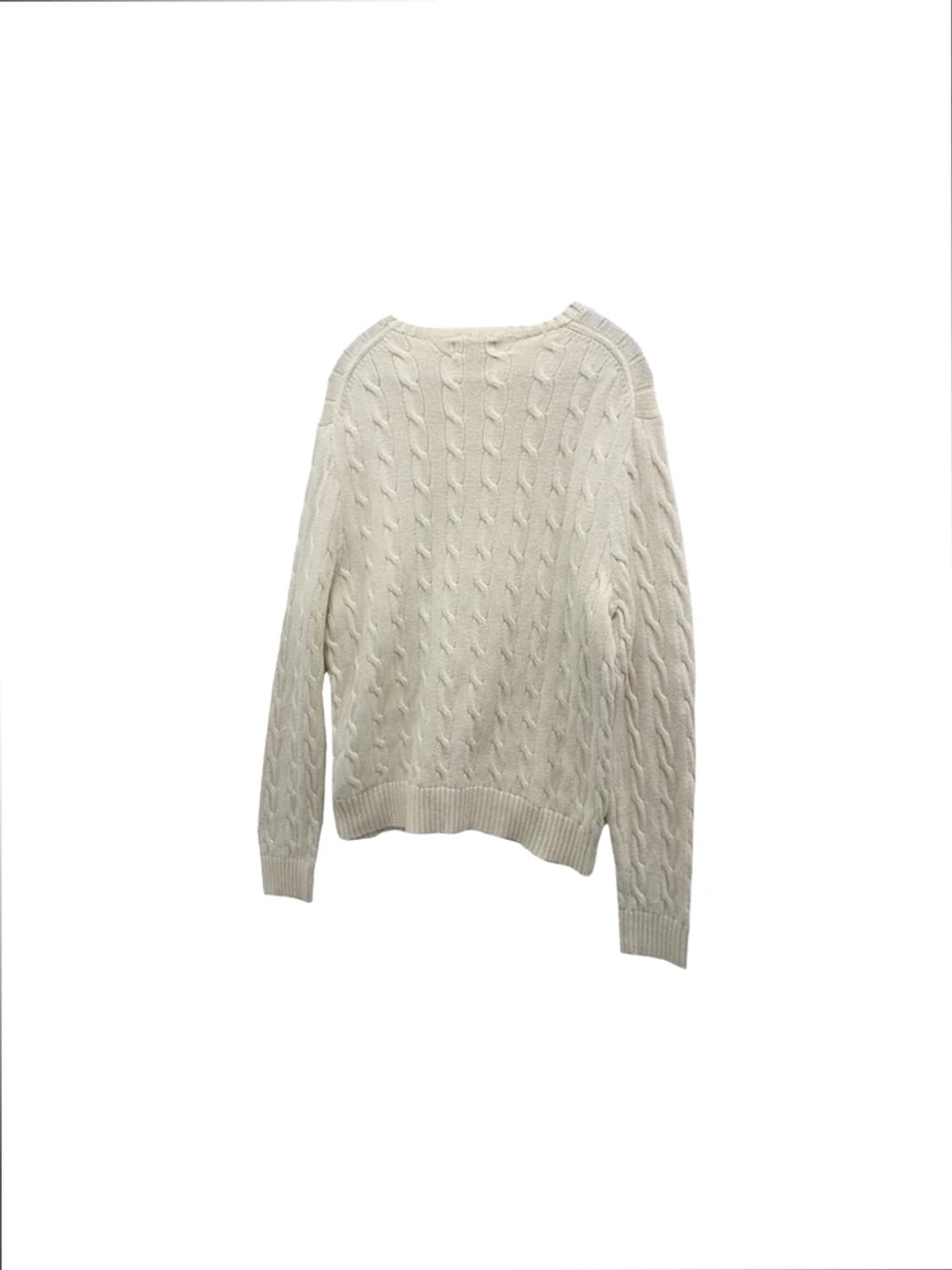 신형 폴로랄프로렌 크림 꽈배기 니트 상품이미지4