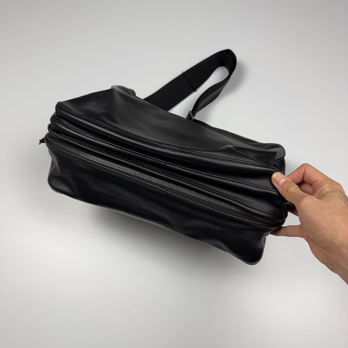 요시다포터 러기지라벨 뉴라이너 숄더백 블랙 상품이미지5