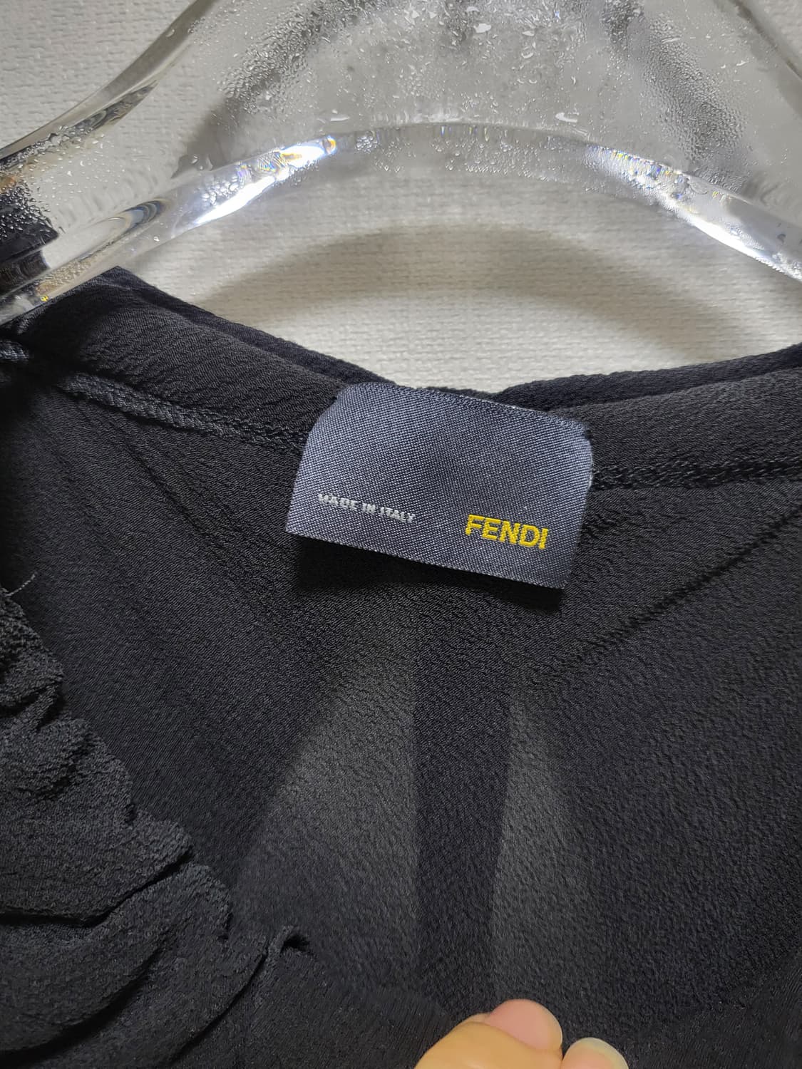 우아한 (정품)Fendi 펜디 실크100%셔링 블라우스 상품이미지4