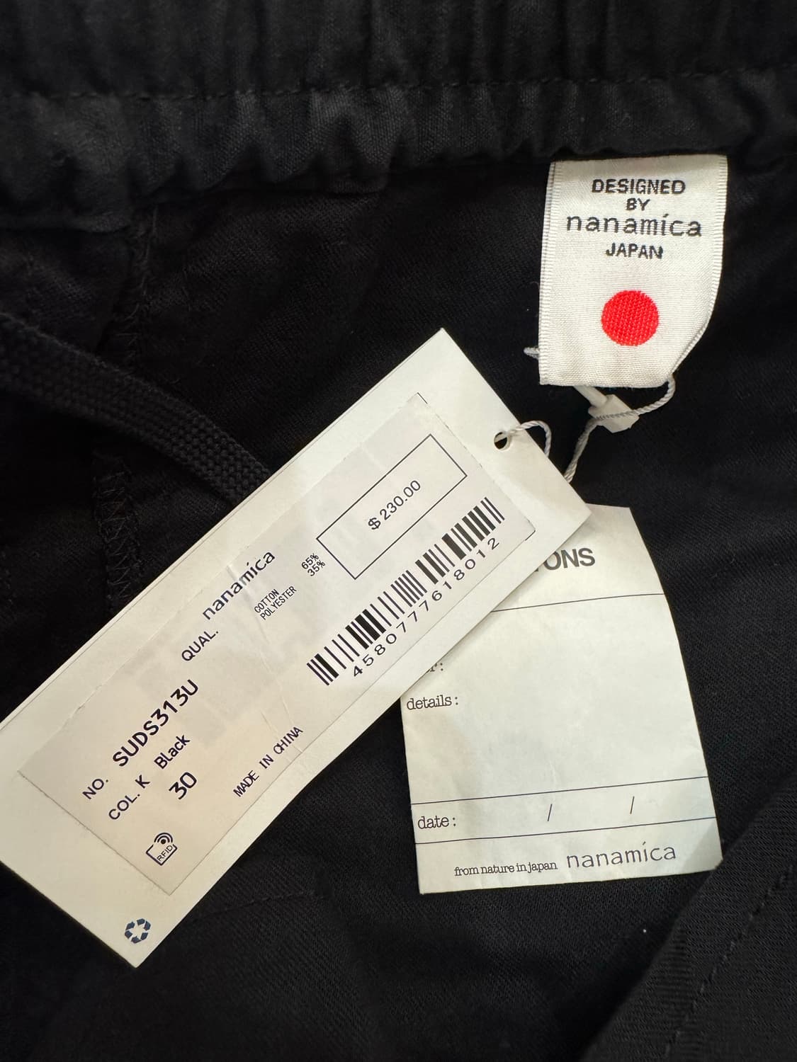 [30] 나나미카 라이트 이지 쇼츠 블랙 상품이미지7