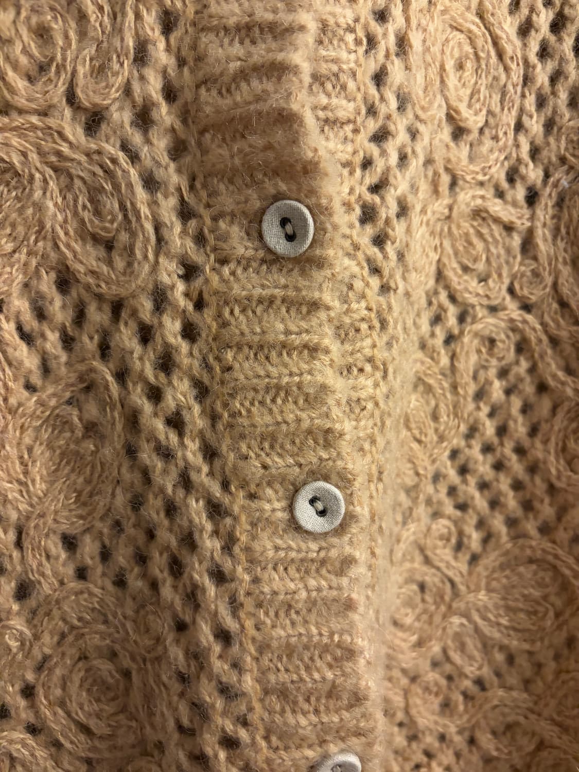 시눈st 가디건 로즈짜임 니트 상품이미지4