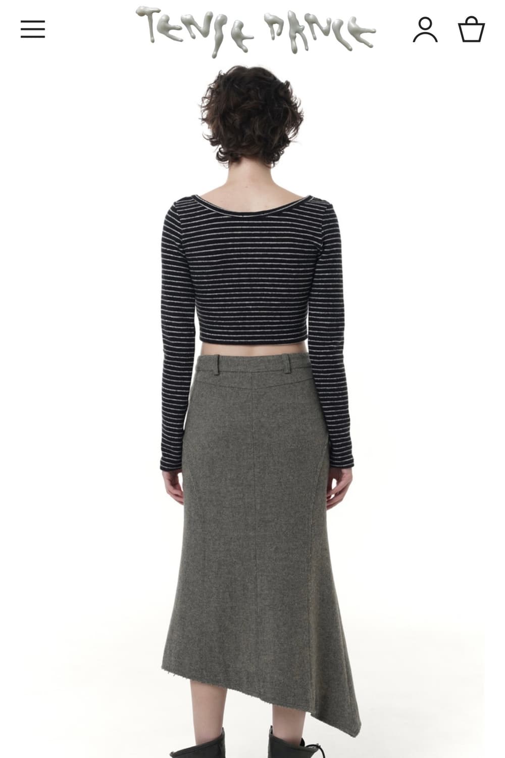 탠스댄스 Mermaid wool skirt_dusty beige 상품이미지4