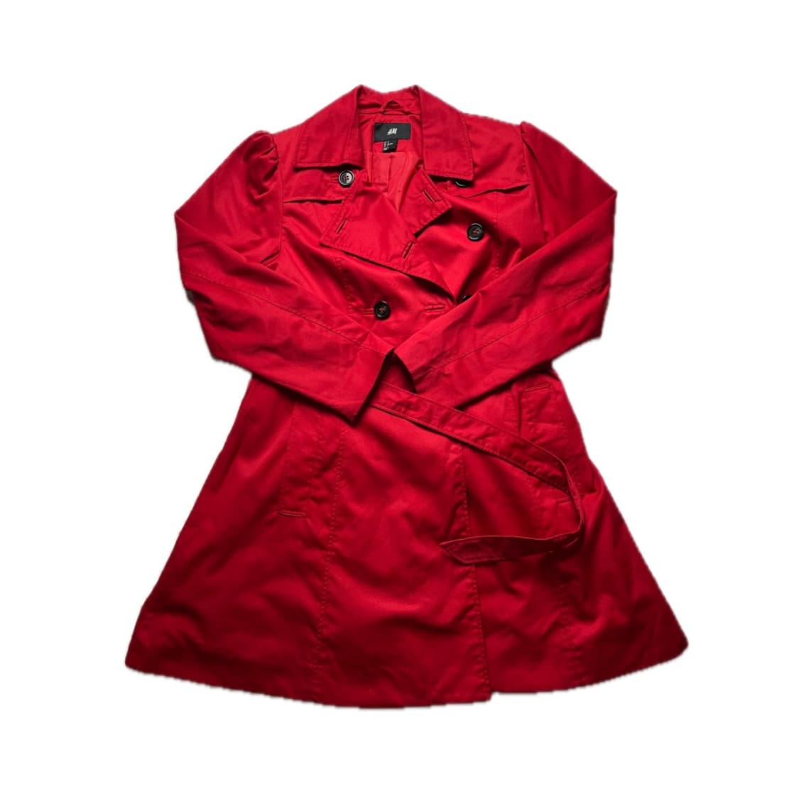자라 레드 트렌치 코트 자켓 중고 구제 빈티지 상품이미지1