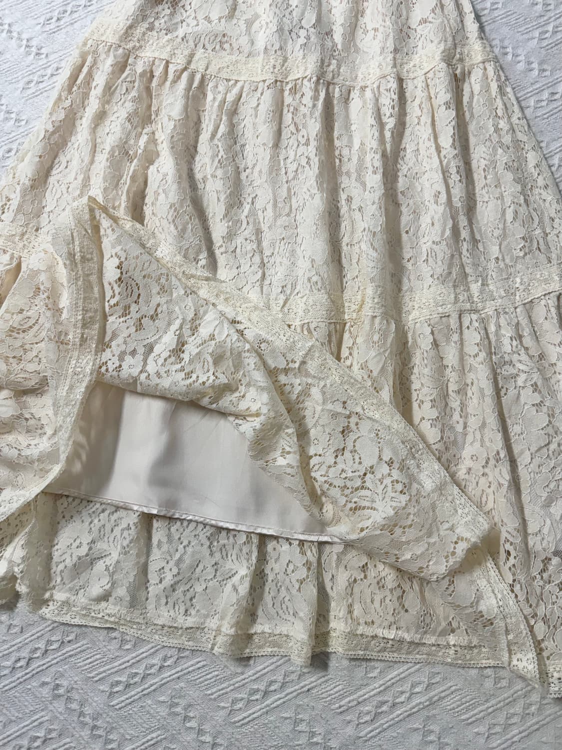 (미사용) 레이스 롱 스커트 상품이미지6