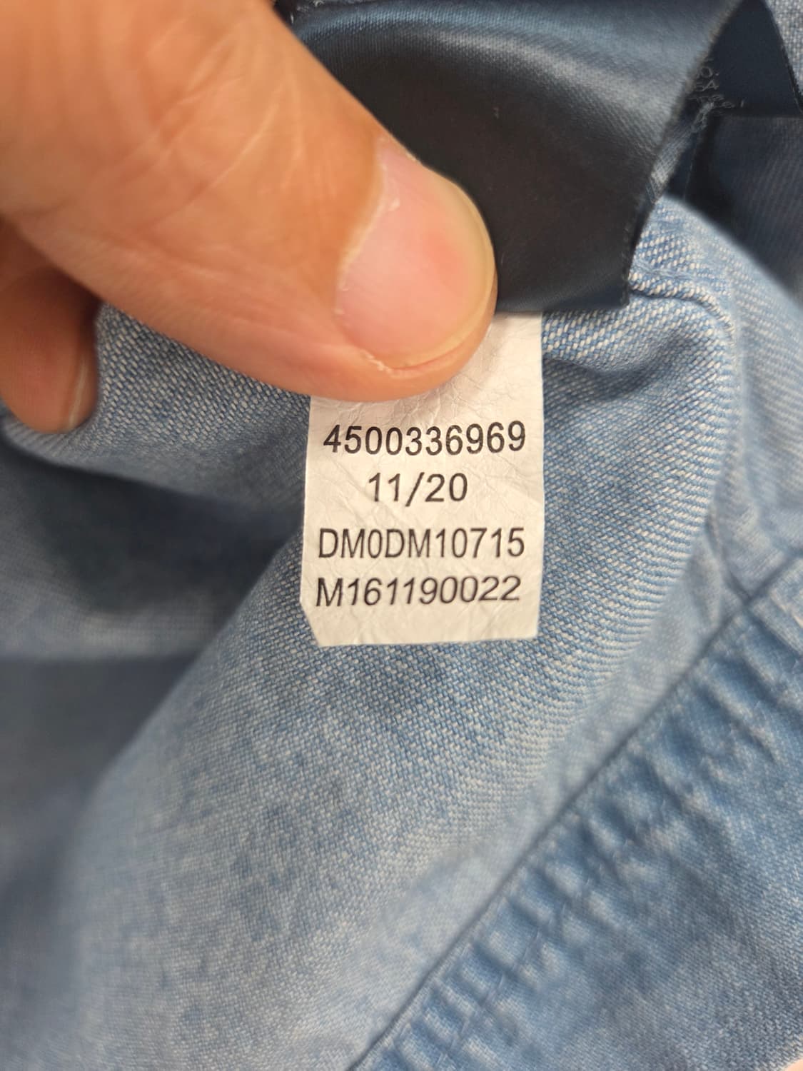 M 공용 타미진 데님 반팔 셔츠 NewYork 상품이미지5