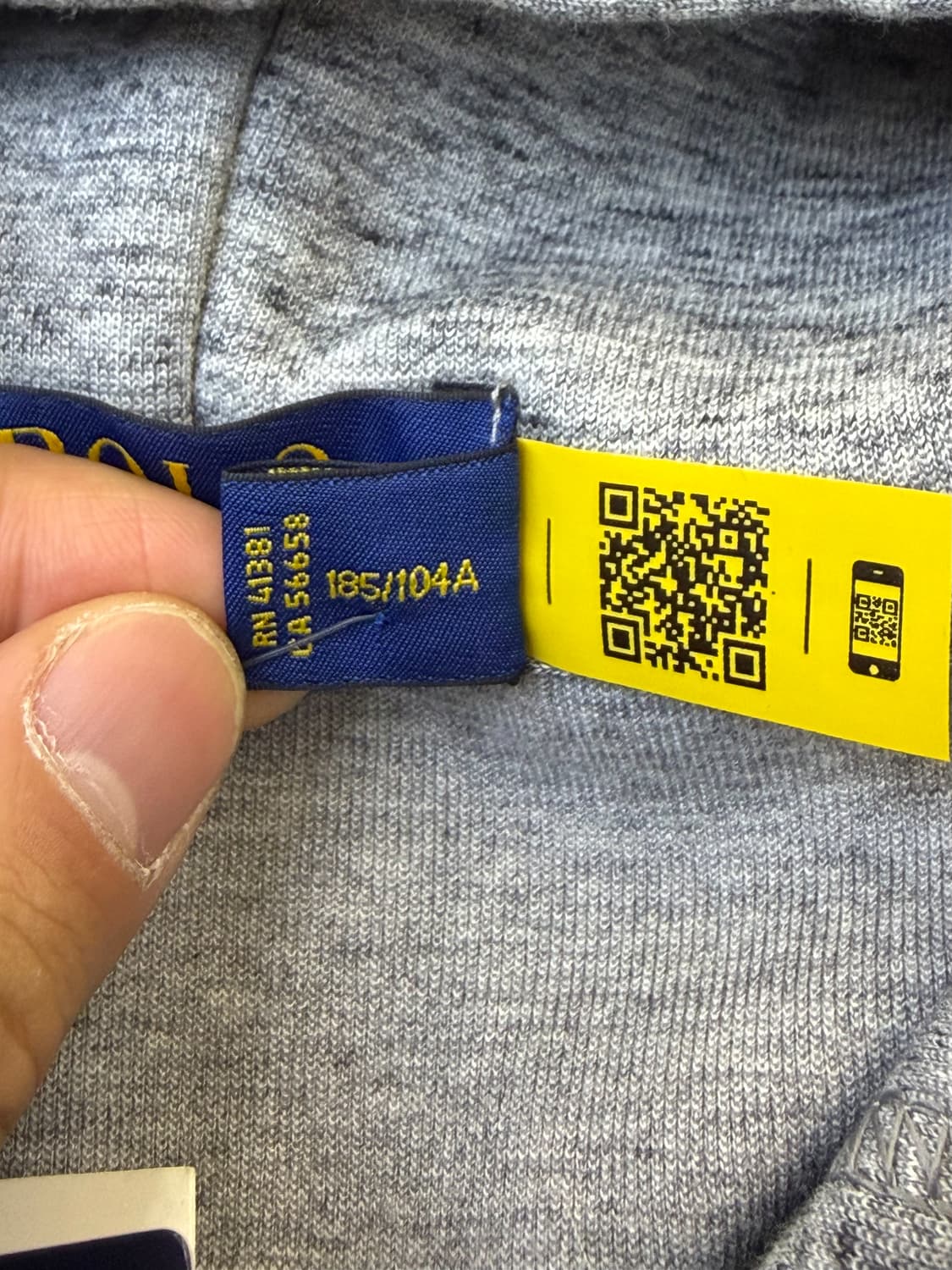 폴로랄프로렌 큐알 라벨 베이직 포니 후드집업 상품이미지5