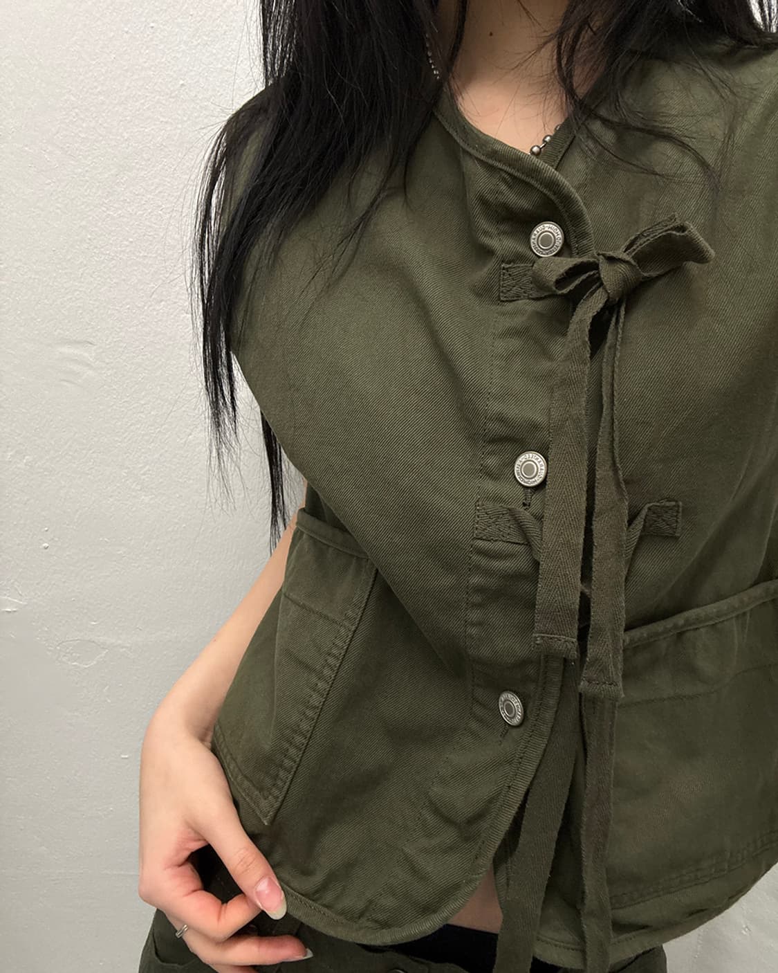 프릭스토어 FREAK'S STORE Ribbon Vest 상품이미지4