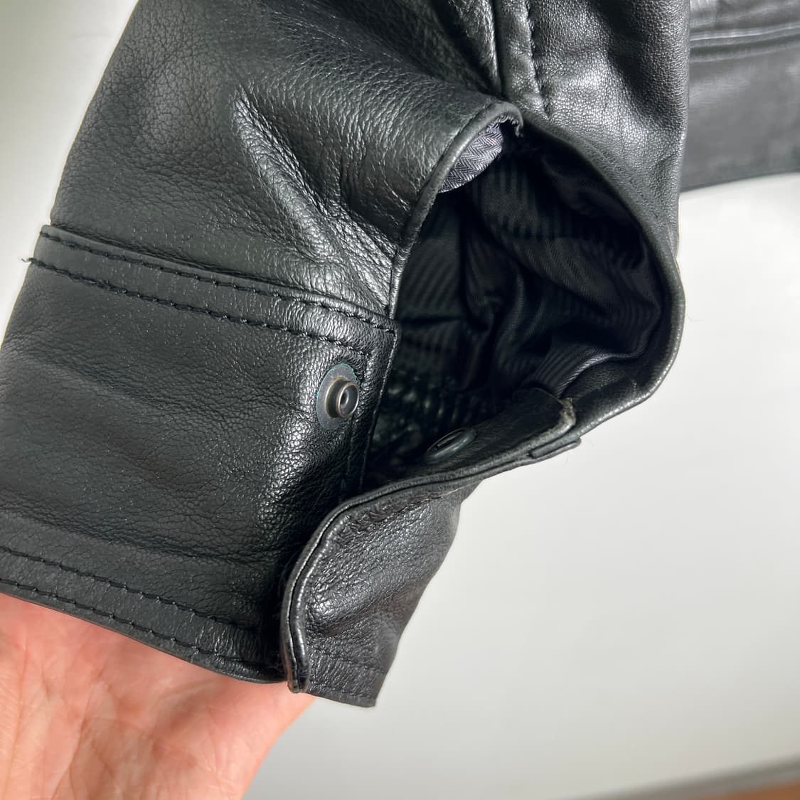 VTG 빈티지 싱글 양가죽 자켓 M 상품이미지8