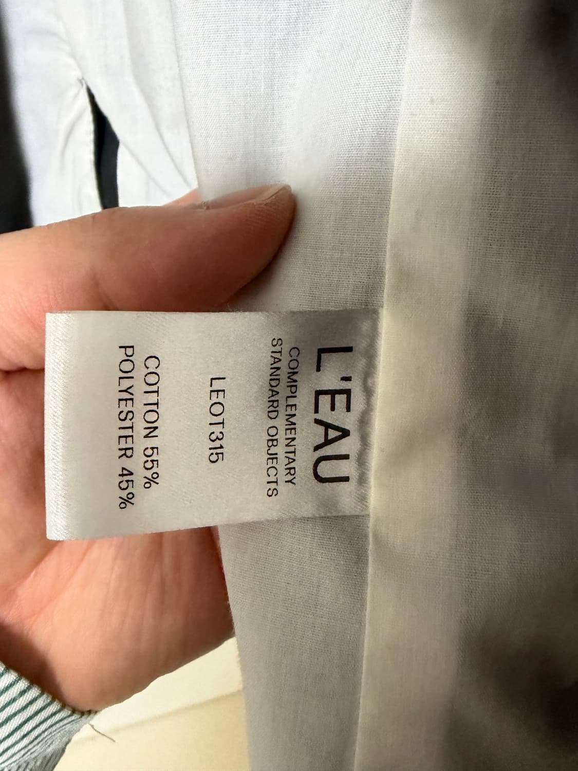 L'EAU 로우 블랙 페이크 레더자케 상품이미지3