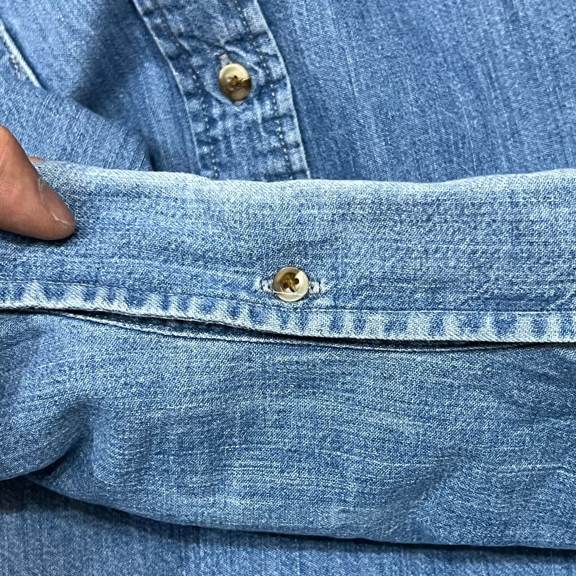  에디바우어 워크 데님 셔츠 y16064 상품이미지5