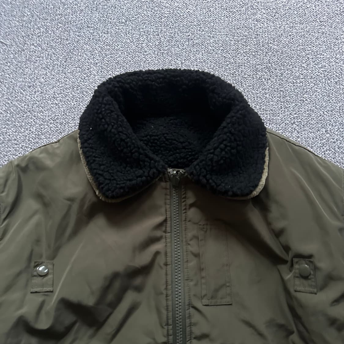 카키 숏 패딩 점퍼 상품이미지2