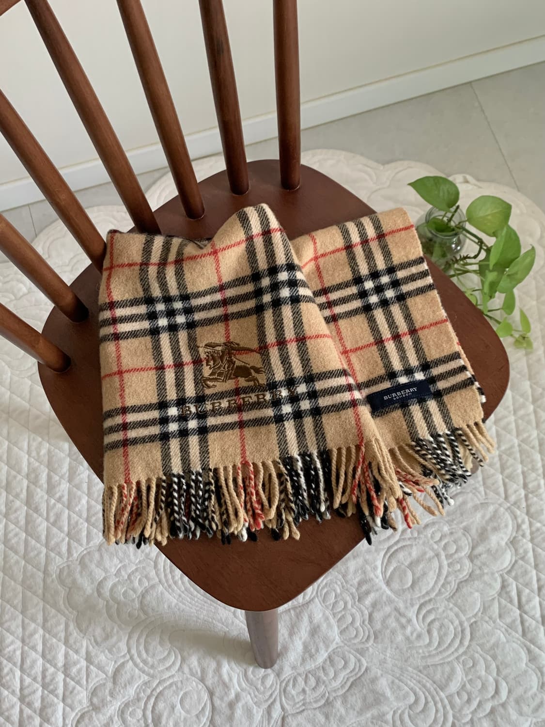 버버리 퓨어 울 무릎담요 상품이미지2