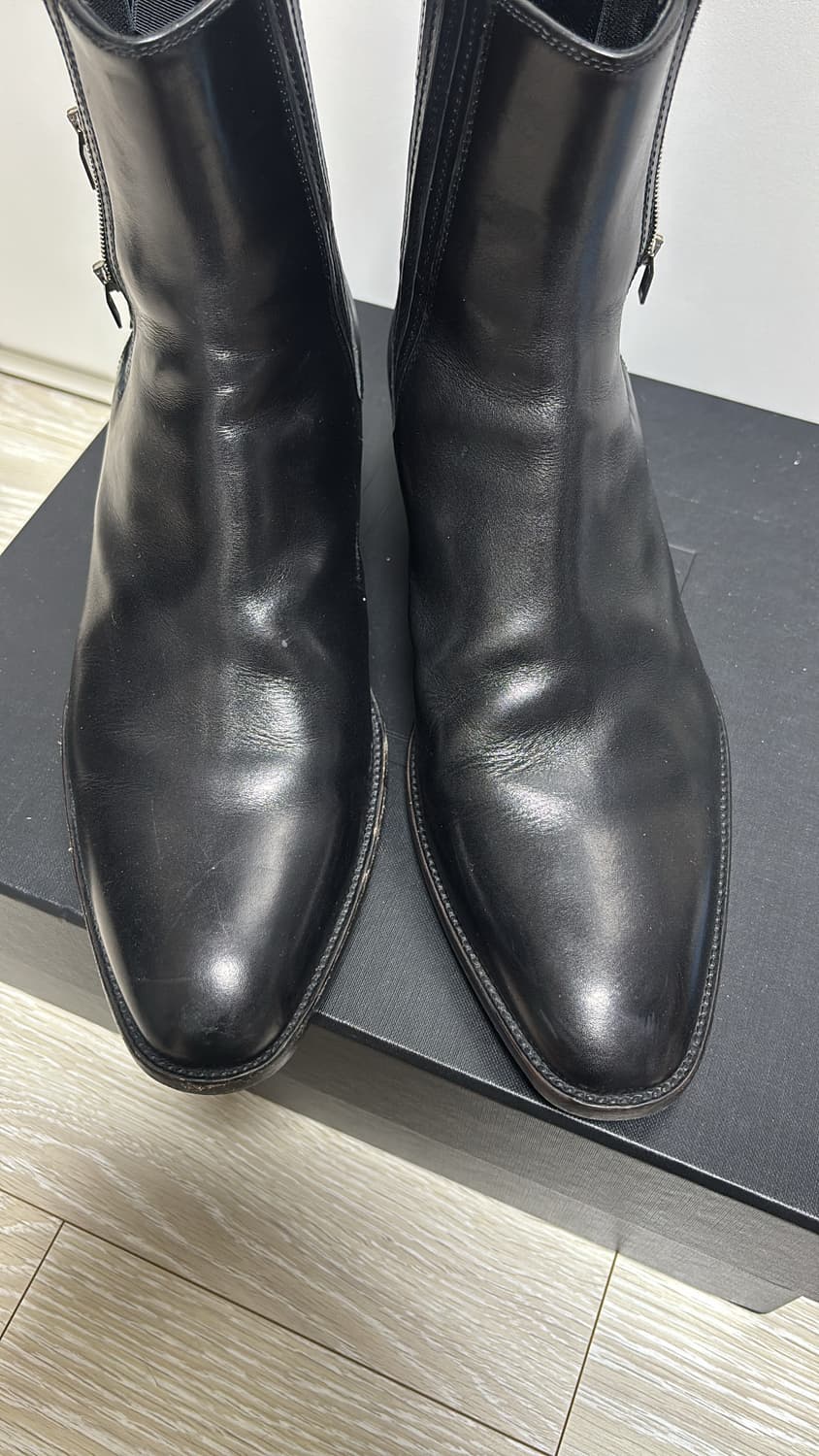 생로랑 15fw 에디슬리먼 와이어트 트리플 지퍼 첼시 부츠 42사이즈 상품이미지3