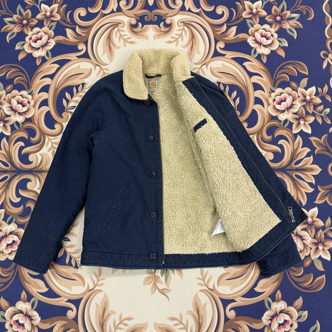 (M)칼하트 WIP 쉐르파 덱 자켓(네이비) 상품이미지3