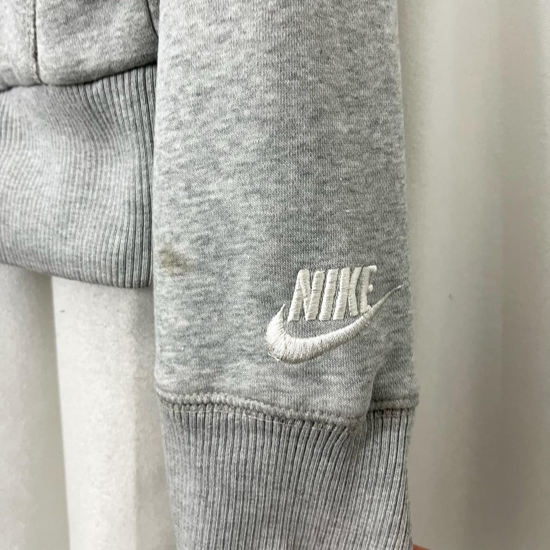 나이키 그레이 빅로고 후드 집업 상품이미지5