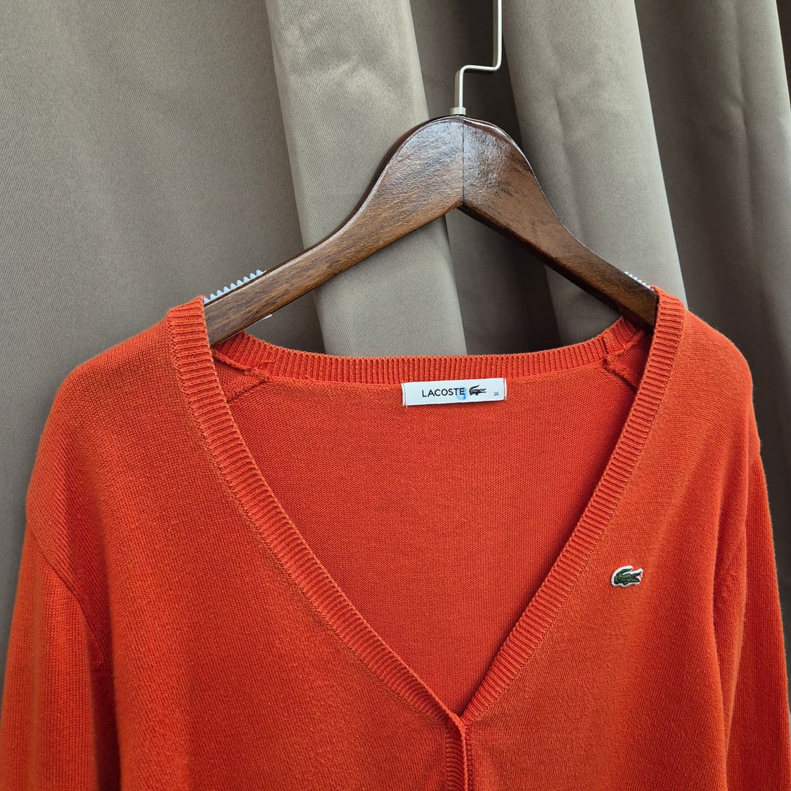 라코스테 코튼 가디건 36 상품이미지2