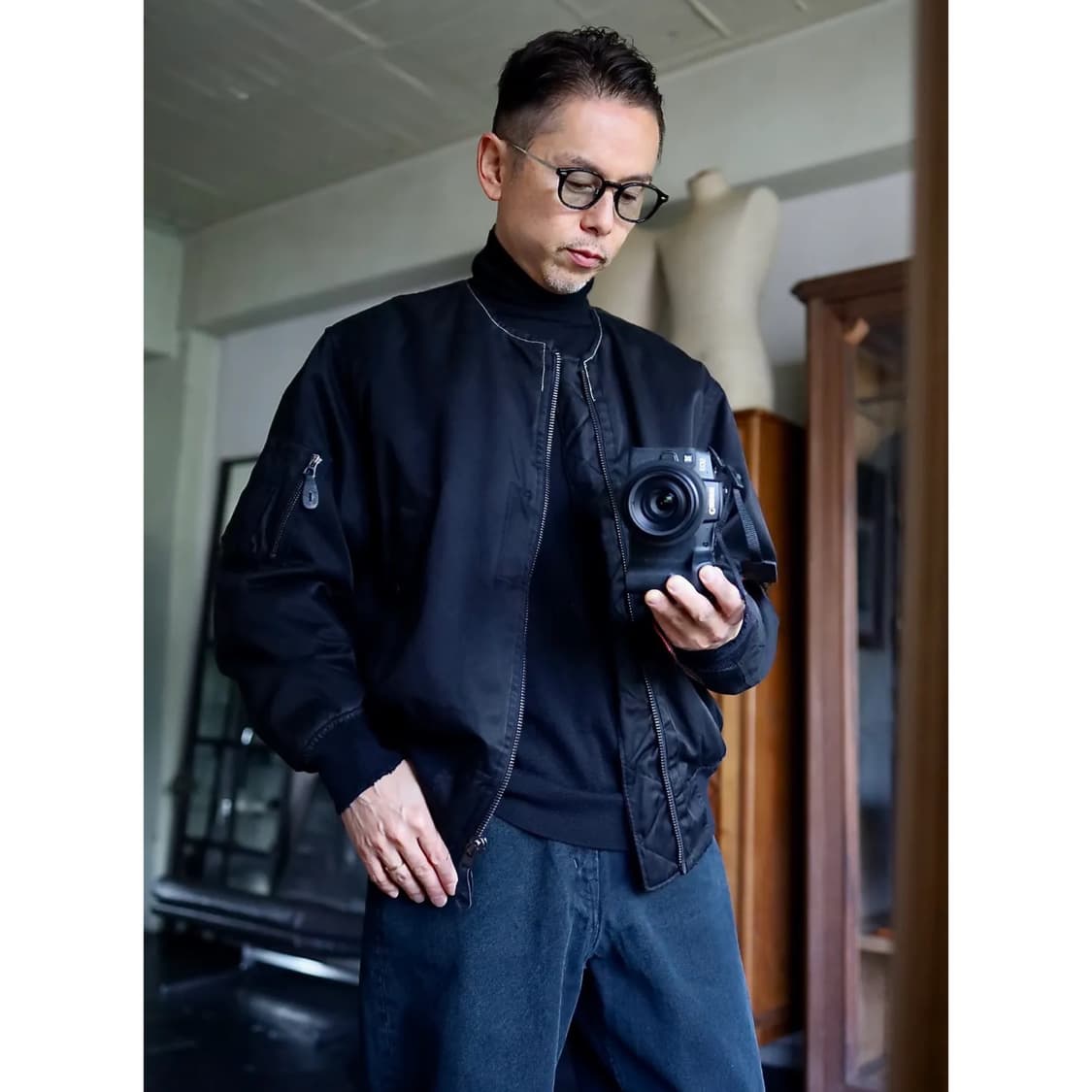 25aw Vintage Silk Flight Custom Jacket 상품이미지6