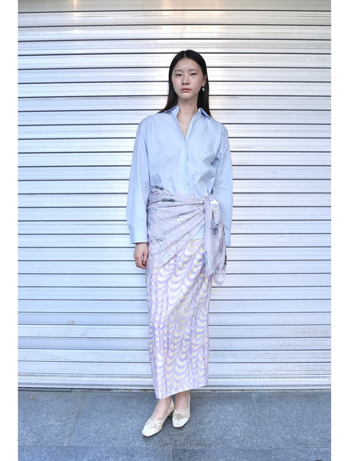 누아누 pumila long skirt 라벤더 3 상품이미지2