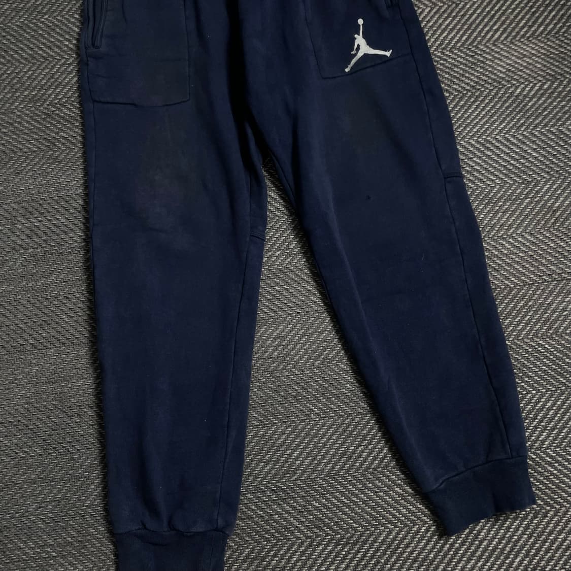 나이키 조던 자수로고 트레이닝 스웻 조거 팬츠 네이비y 4911 상품이미지3