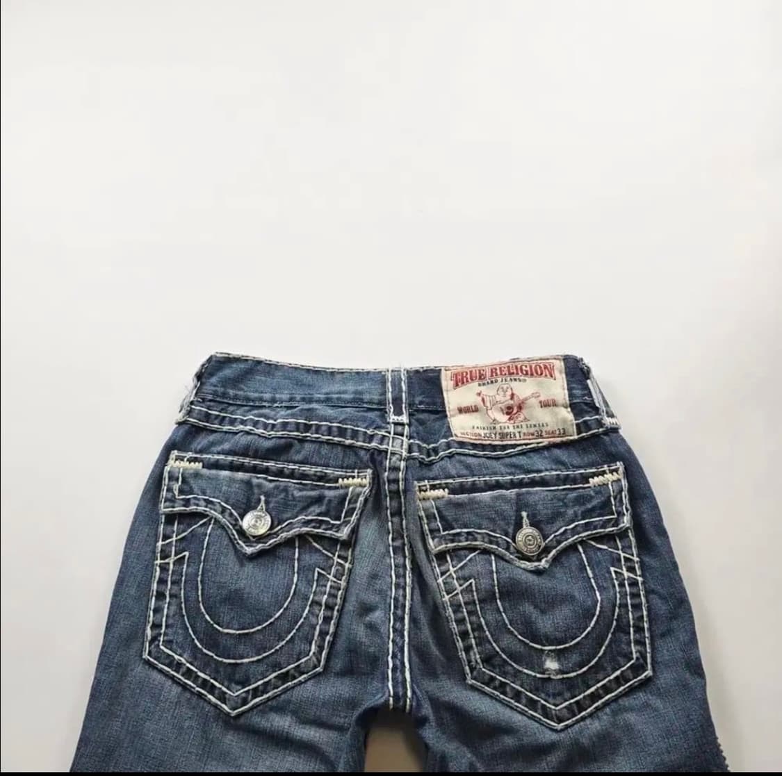 트루릴리전 조이 워싱 데님 부츠컷 청바지 스티치 상품이미지3