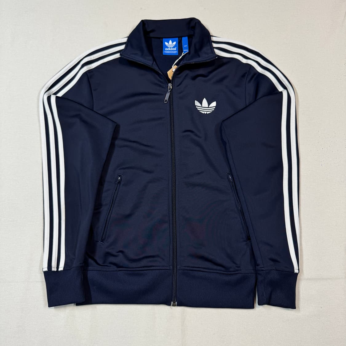 90) 아디다스 파이어버드 삼선 져지 트랙탑 집업 네이비 A5 상품이미지1