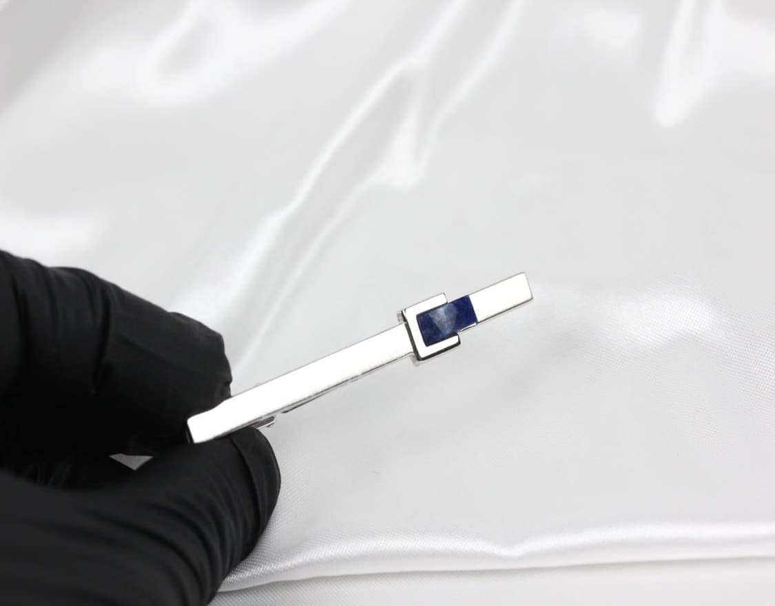 랑방 A-등급 6cm 천연 라피스 원석 명품 넥타이핀 빈티지 상품이미지5