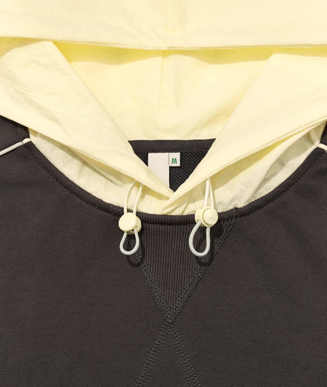 기준 ALVY Hoodie Charcoal Light Yellow 상품이미지5