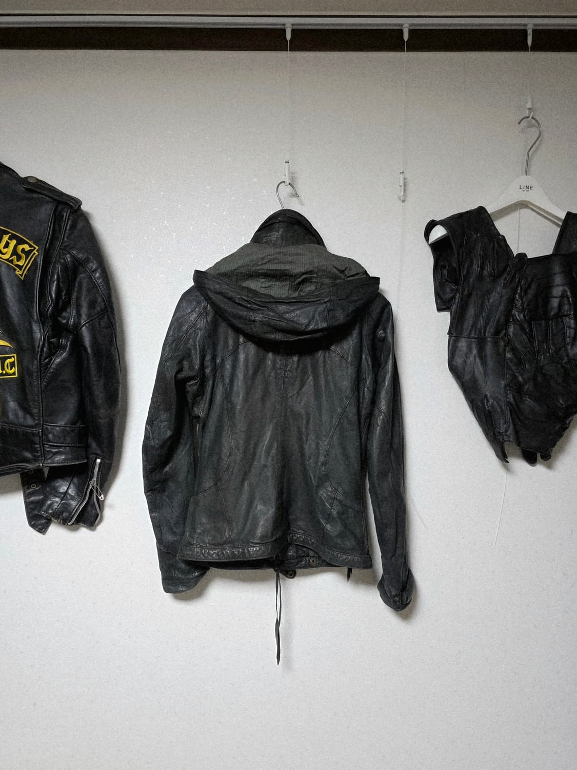 Christian peau hooded leather jacket 상품이미지5