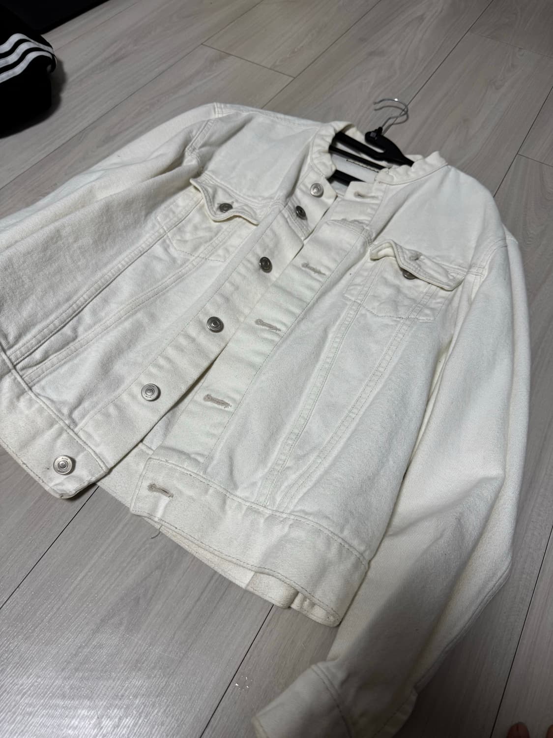 [L] 차이나카라 화이트데님 자킷 상품이미지9