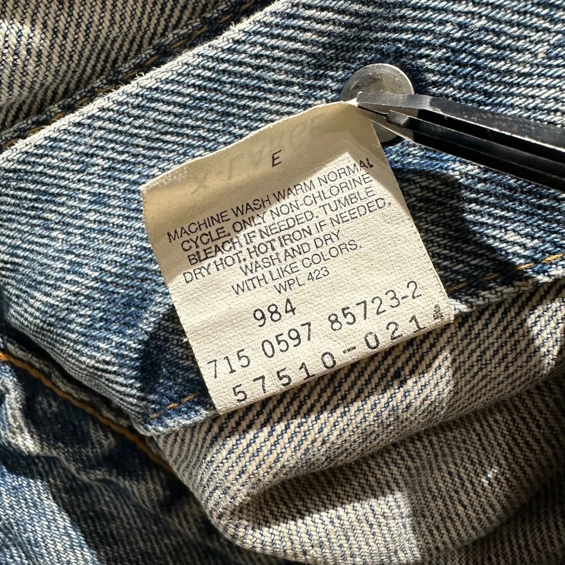 90‘s USA 리바이스 데님 트러커 자켓 상품이미지9