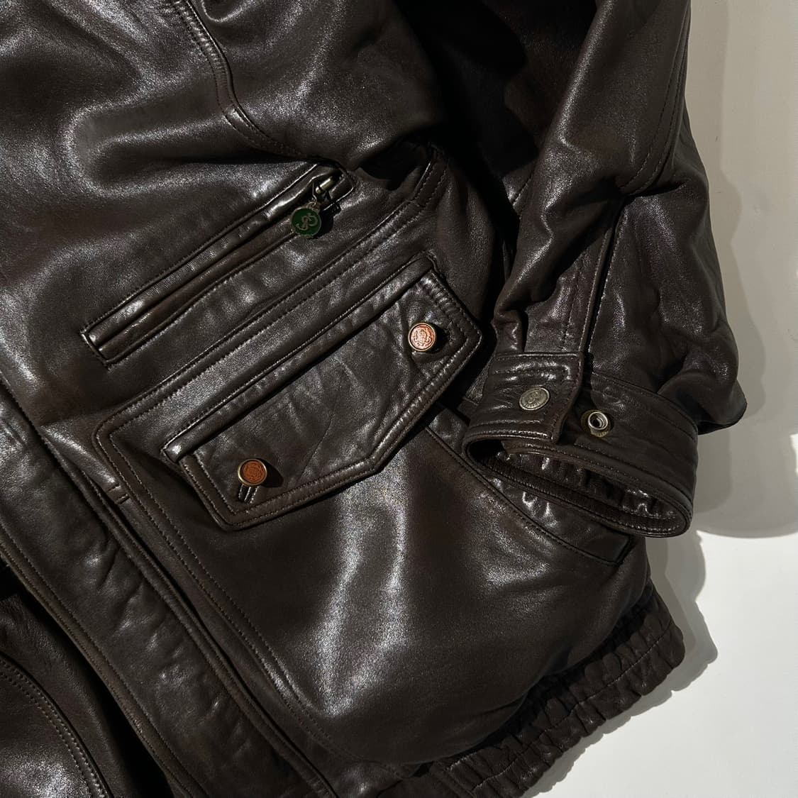 Palm Spring A-2 램스킨 봄버 블루종 자켓 상품이미지5