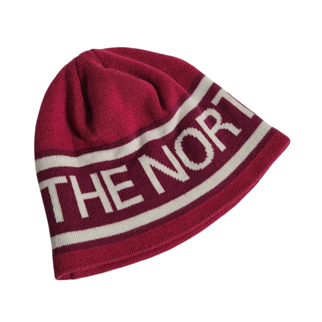 TNF) 노스페이스 빅로고 비니 퍼플/화이트/핑크 상품이미지2