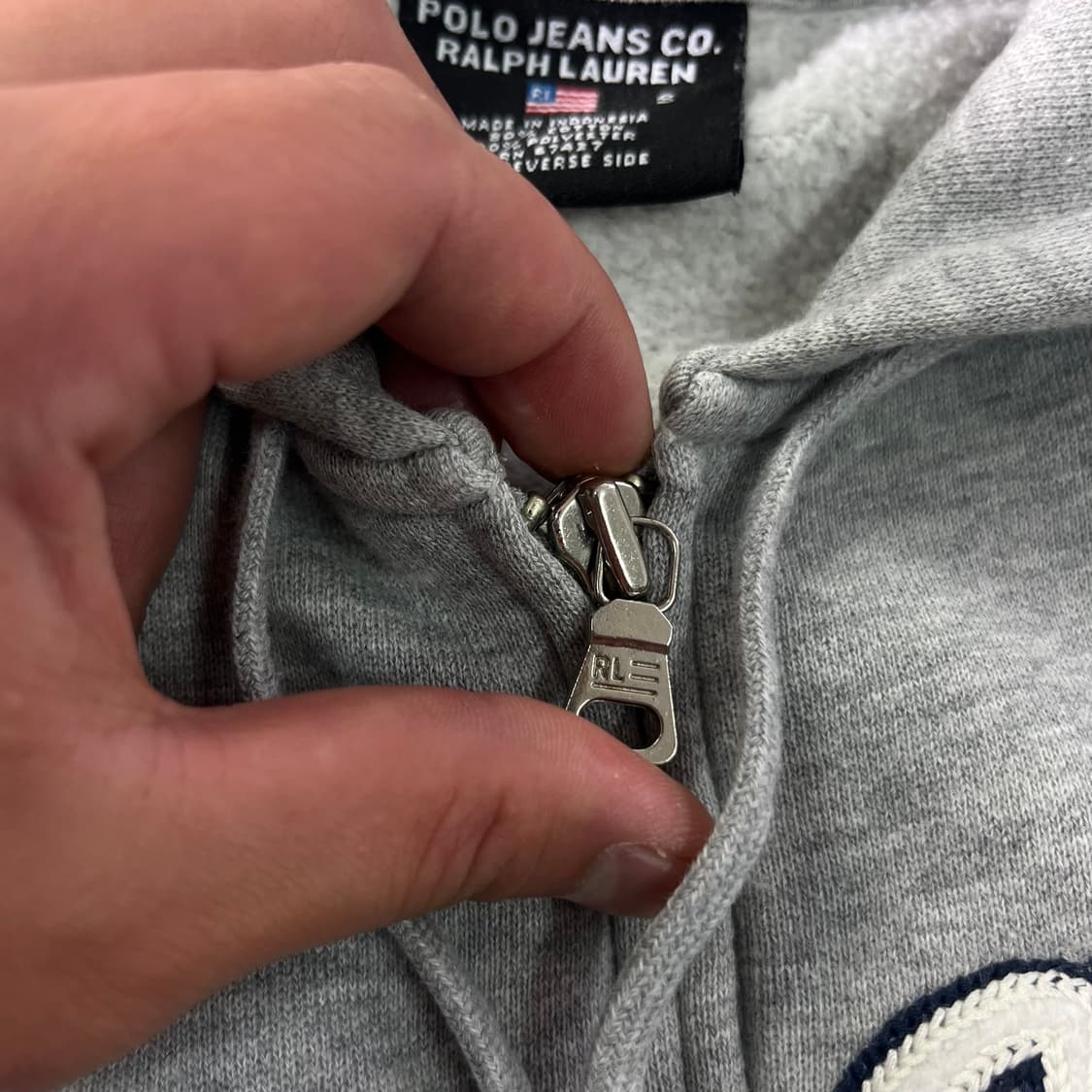W 95 폴로랄프로렌 진스 스펠아웃 그레이 후드집업 상품이미지5