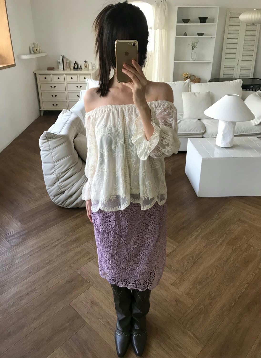 vintage lace blouse 상품이미지2