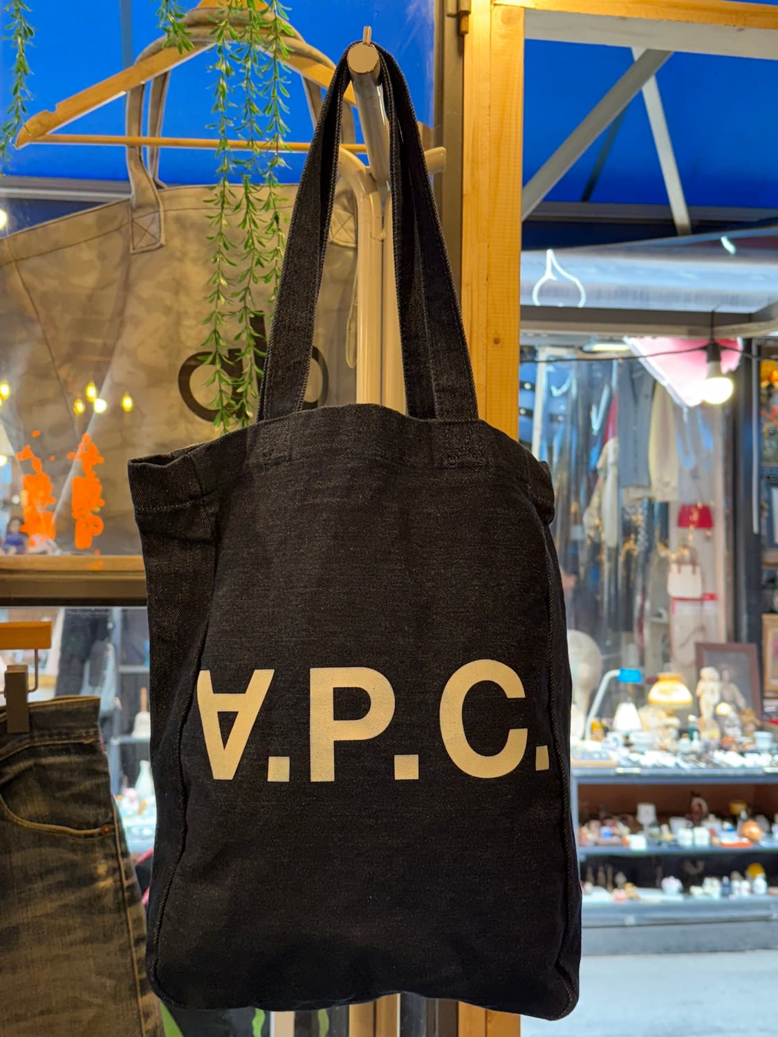 아페쎄 데님 토트백 상품이미지1