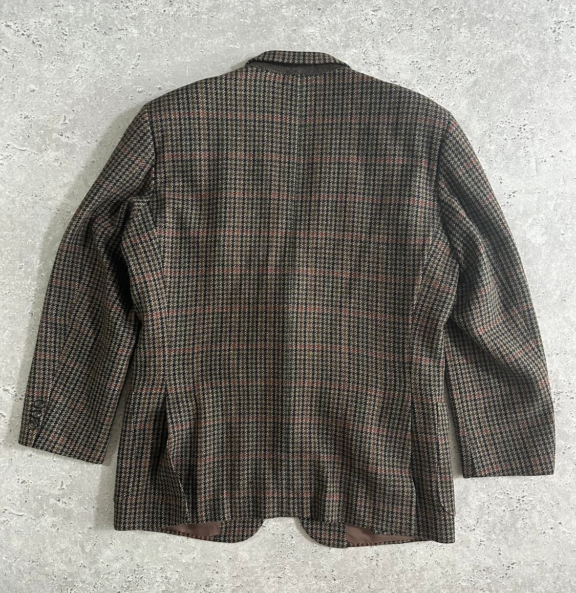 마츠자카야 New Wool 100% Multi Check Blazer 상품이미지3