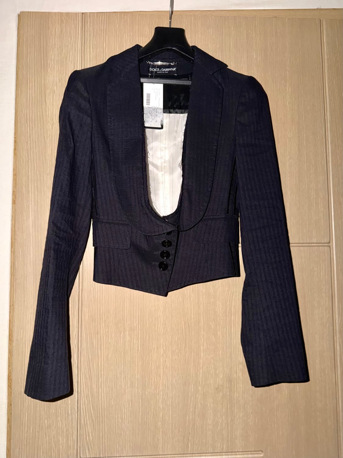 돌체앤가바나 집시버튼 스트라이프 턱시도 블레이저 상품이미지1