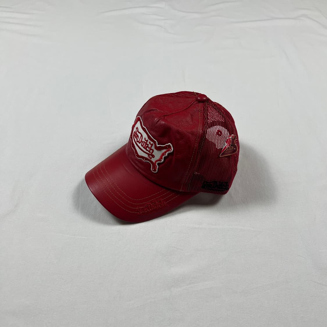 데드스탁 본더치 von dutch 가죽 레더 메쉬 트러커 캡모자 상품이미지1