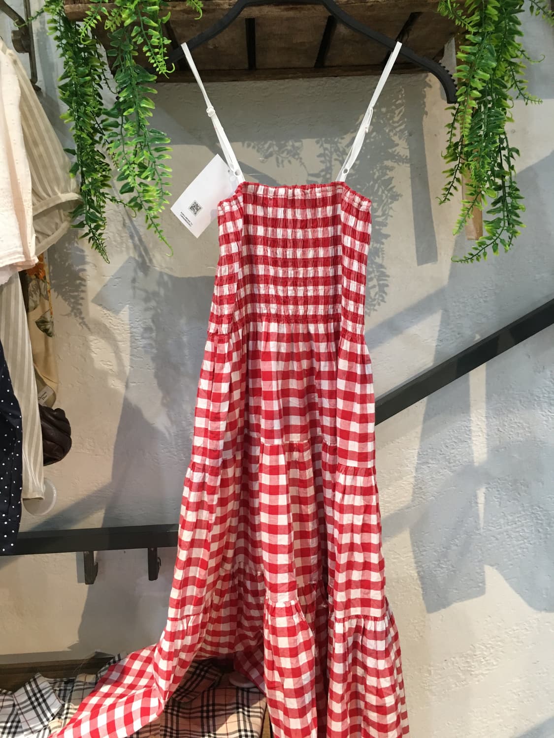 빈티지 딸기 레드 체크 모리 코디세트 상품이미지6