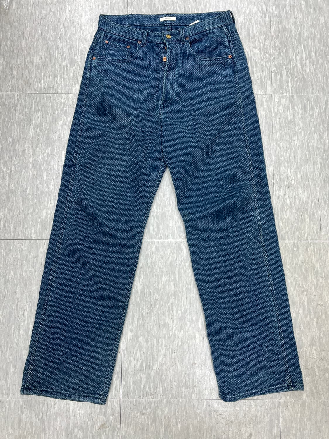 키바타 RTW 002 2nd 올드블루 사시코 데님 상품이미지1