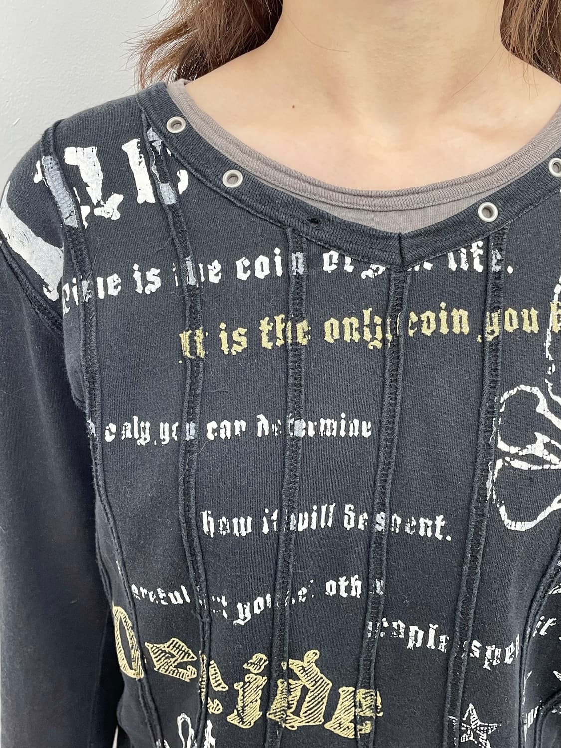 레이어드 디테일 펑크 슬리브 상품이미지3